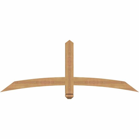 Ekena Millwork Bellingham Timber Gable Bracket, Western Red Cedar, 60"W x 22"H x 3 1/2"D x 3 1/2"F, 9/12 Pitch GBW060X22X0404BEL00SWR
